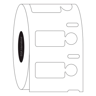 Dymo Cryogenic SnapPEEL Vial Labels - 24mm x 13mm, Plus 9.5mm 