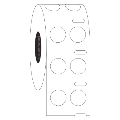 Dymo Cryogenic Round Vial Labels - 13mm (0.5'') 