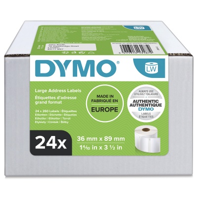 Dymo 99012 Bulk Saver (Pack of 24 Rolls) - 36 x 89mm - S0722390